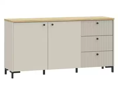 Bahut 2 portes 3 tiroirs