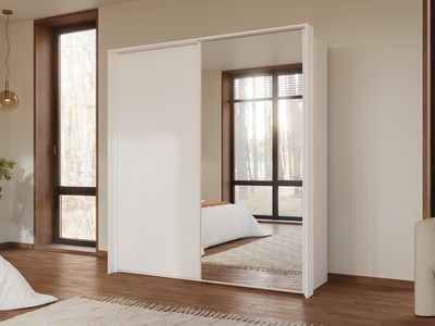 Armoire 2 portes coulissantes dont 1 miroir