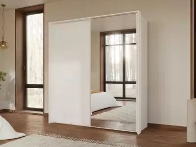 Armoire 2 portes coulissantes dont 1 miroir