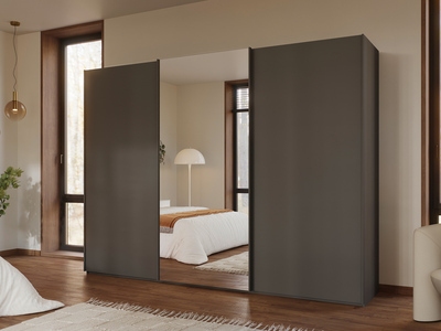 Armoire 3 portes coulissantes dont 1 miroir