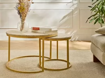 Lot de 2 tables basses Agathe