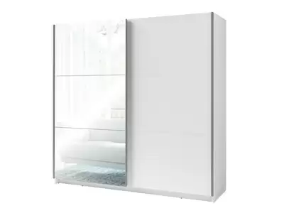 Armoire 2 portes dont 1 miroir