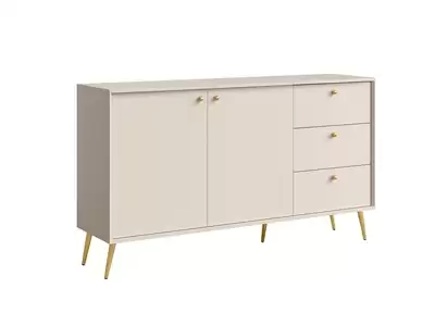 Bahut 2 portes 3 tiroirs Rose