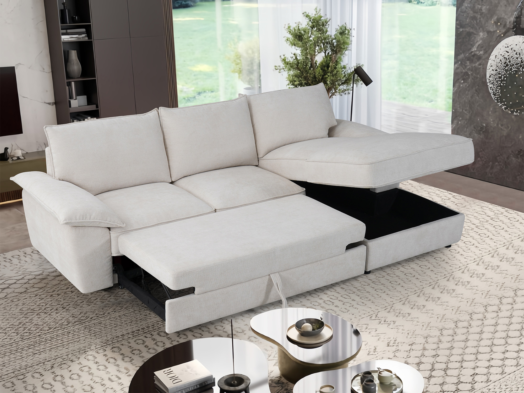 Canap� d'angle convertible � droite Huesca
