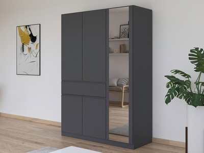 Armoire 5 portes dont 1 miroir 1 tiroir