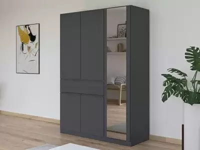 Armoire 5 portes dont 1 miroir 1 tiroir