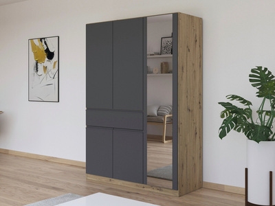 Armoire 5 portes dont 1 miroir 1 tiroir