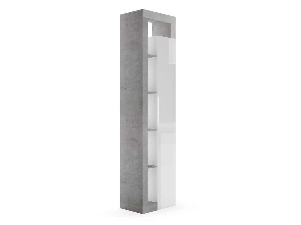 Biblioth�que Fribourg blanc brillant/b�ton