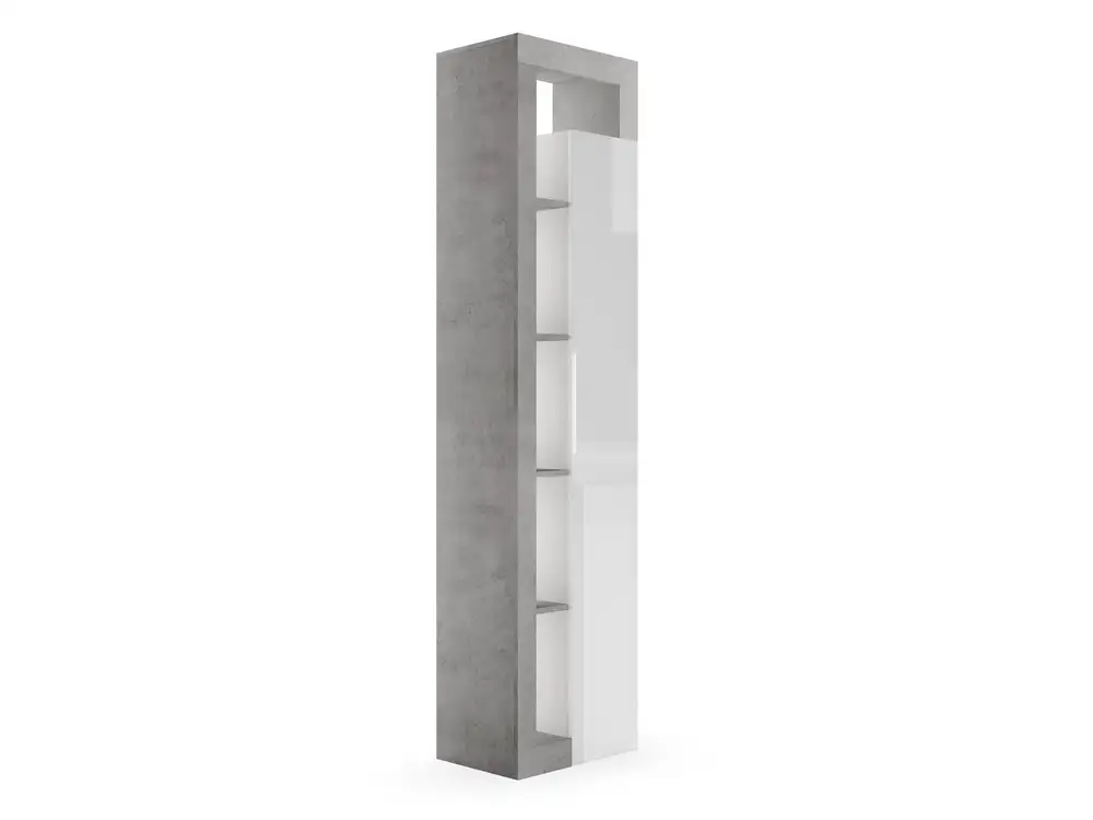 Biblioth�que Fribourg blanc brillant/b�ton