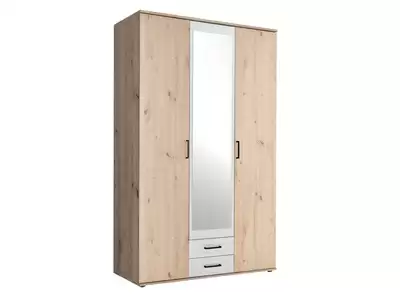 Armoire 3 portes 2 tiroirs Chicago