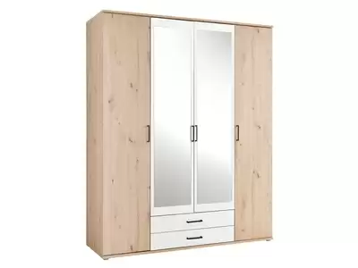 Armoire 4 portes 2 tiroirs