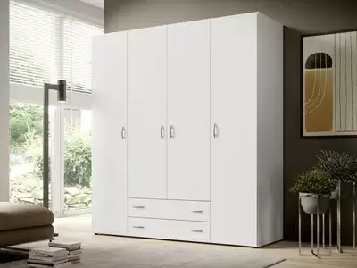 Armoire 4 portes 2 tiroirs Base 2