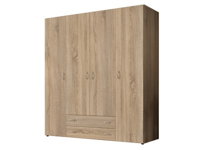 Armoire 4 portes 2 tiroirs