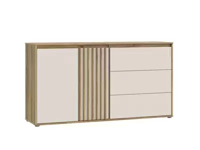 Bahut 2 portes 3 tiroirs