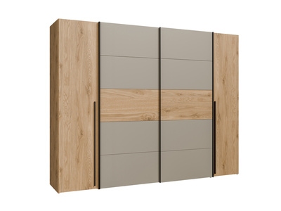 Armoire 2 portes coulissantes+ 2 battantes