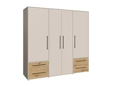 Armoire 4 portes 4 tiroirs.