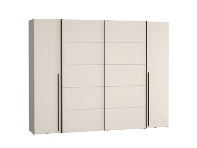 Armoire 2 portes coulissantes+ 2 battantes