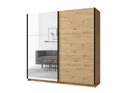 Armoire 2 portes coulissantes dont 1 miroir