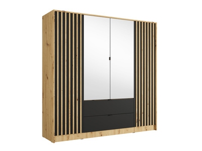 Armoire 4 portes dont 1 miroir