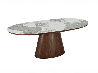 Table de repas ovale extensible