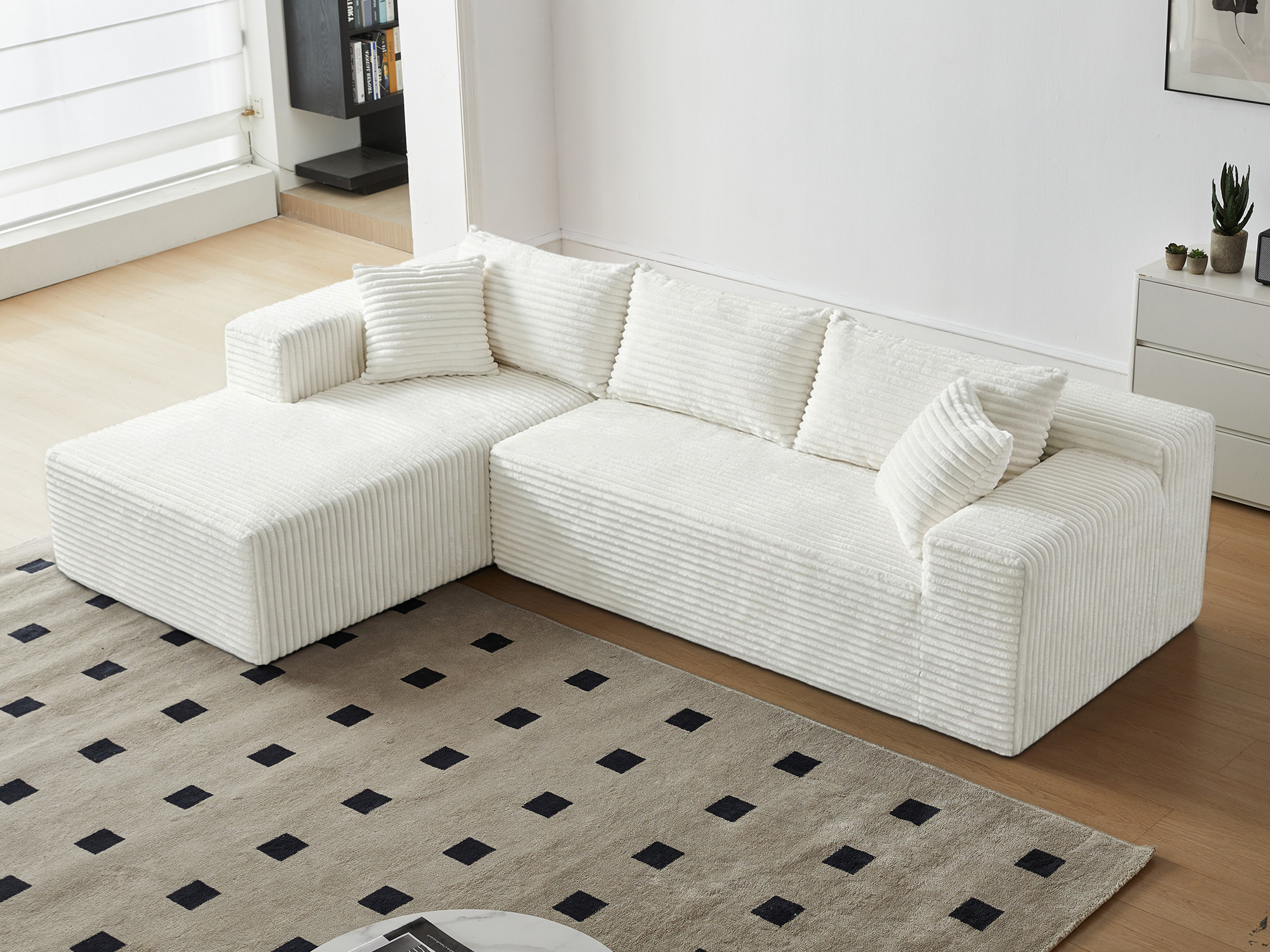 Canap� d'angle � gauche compress� Francesca