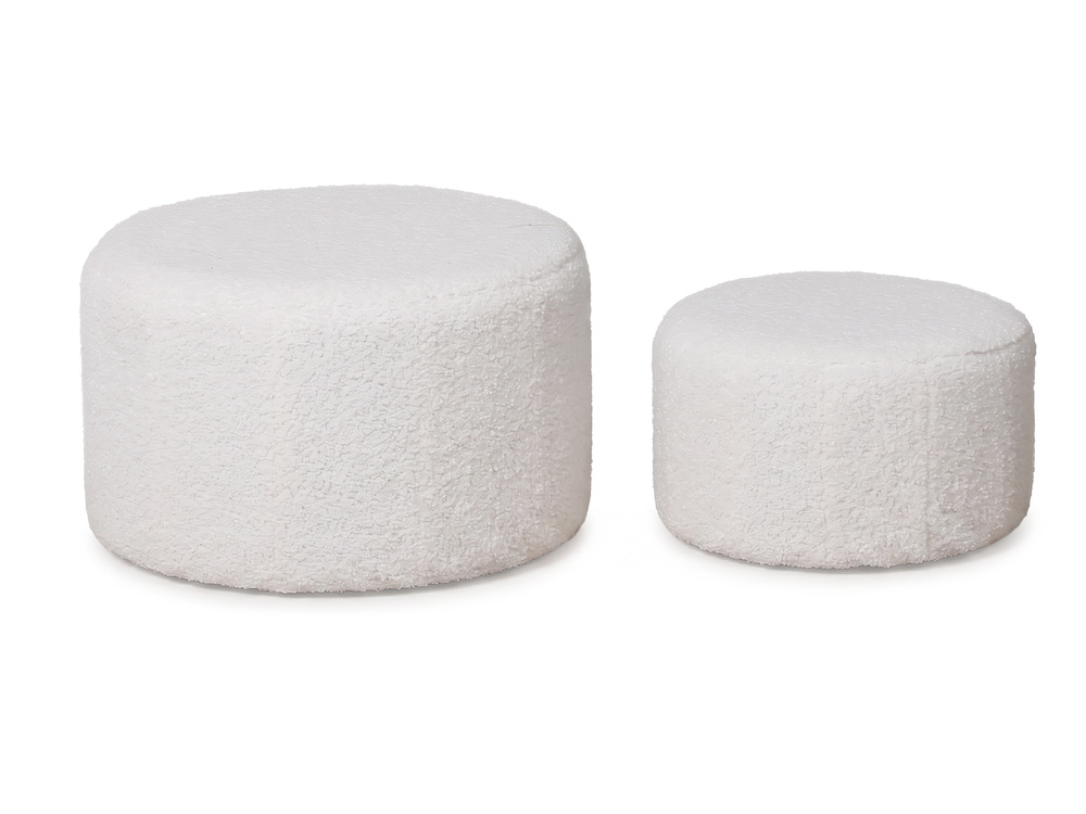 Lot de 2 poufs Dina