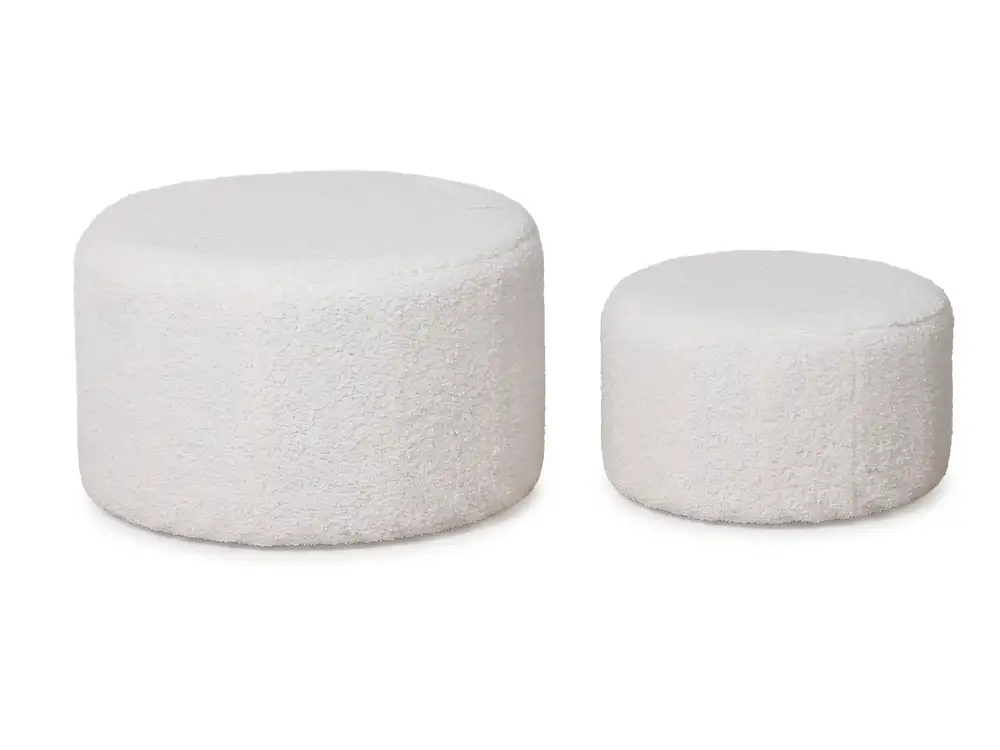 Lot de 2 poufs Dina