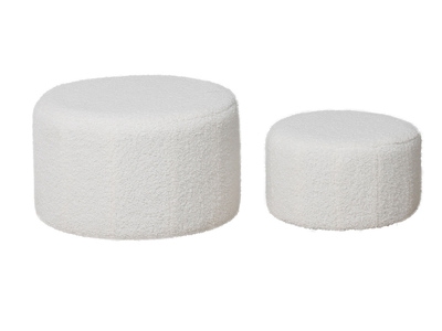 Lot de 2 poufs