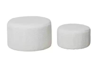 Lot de 2 poufs