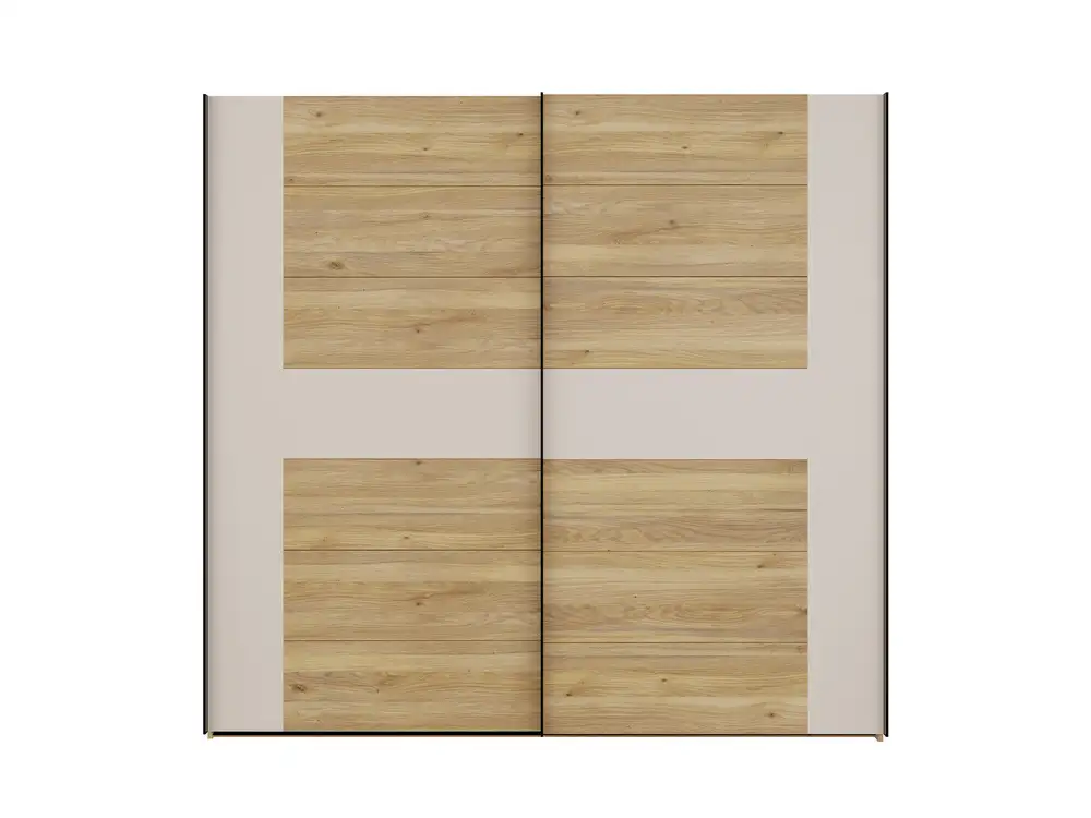 Armoire 2 portes coulissantes Bellevue chene/sable