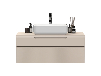 Meuble salle de bain 2 tiroirs suspendu