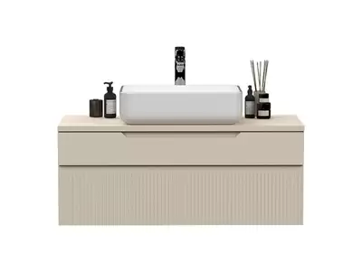 Meuble salle de bain 2 tiroirs suspendu