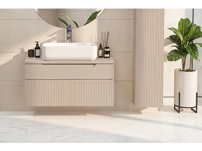 Meuble salle de bain 2 tiroirs suspendu