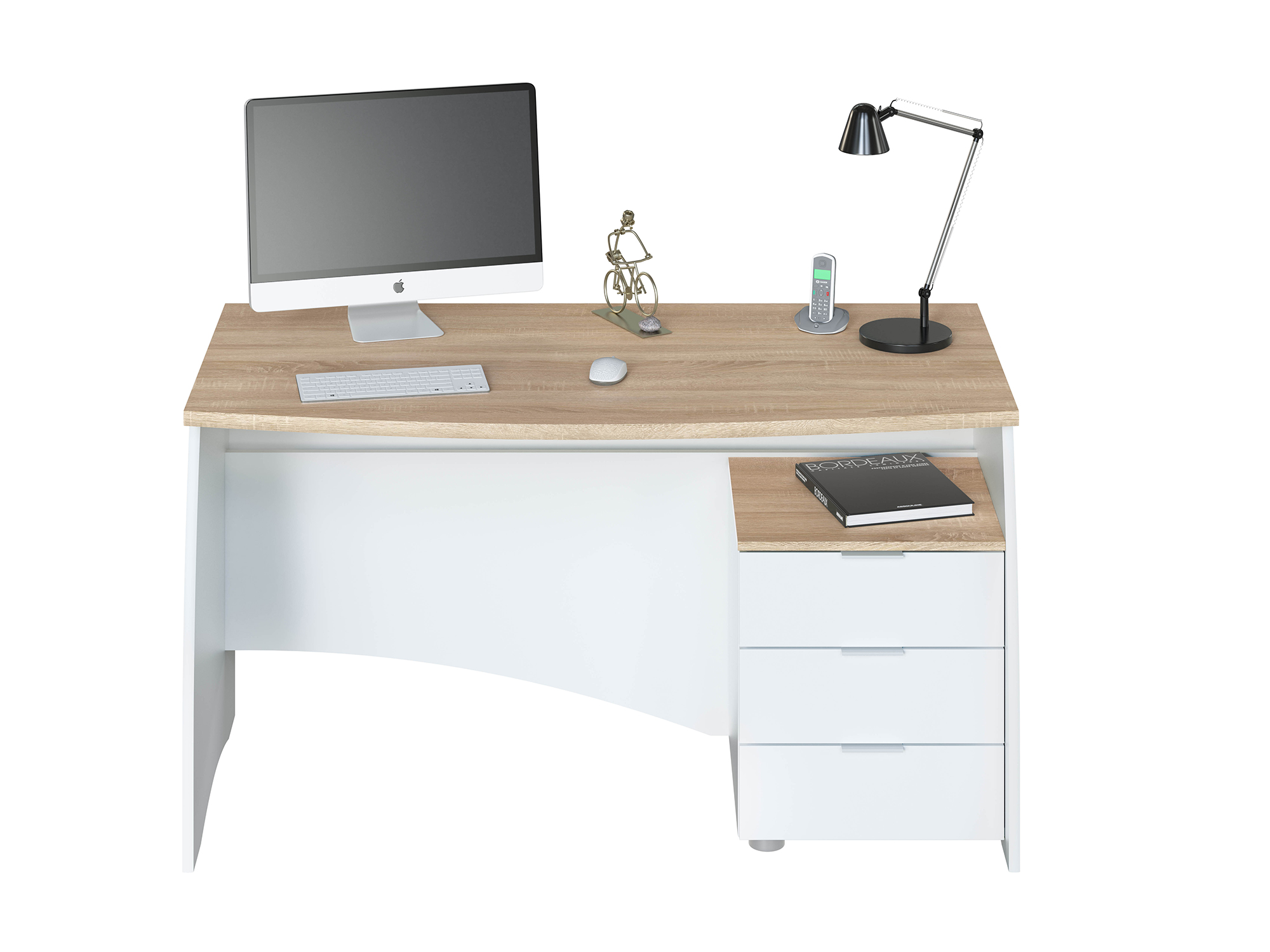 Bureau avec caisson Stefania