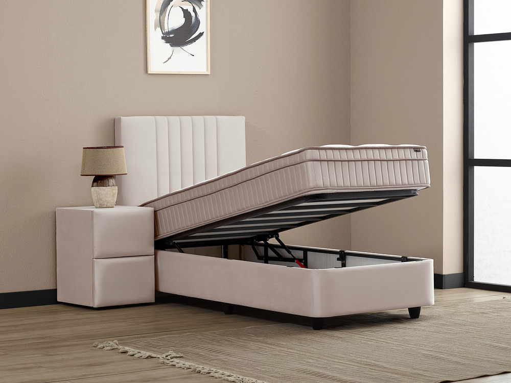 Ensemble lit coffre + matelas Clara