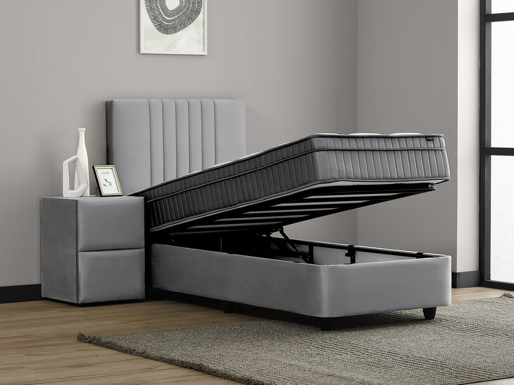Ensemble lit coffre + matelas Clara