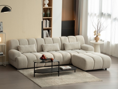 Canap� 3 places + pouf