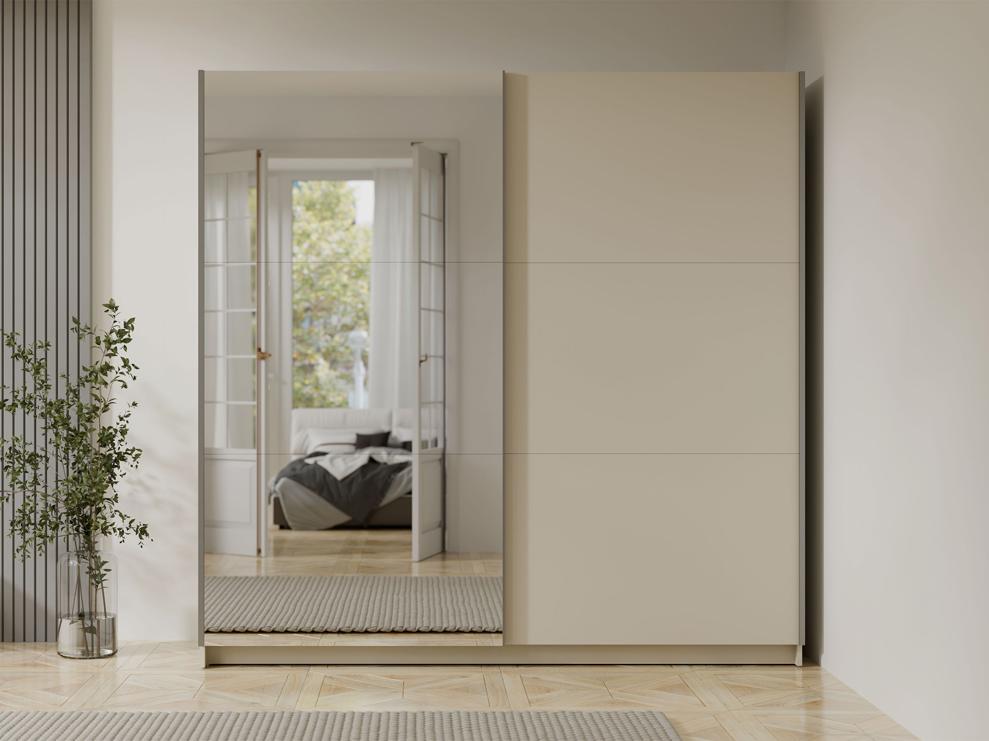 Armoire 2 portes coulissantes Lorenz
