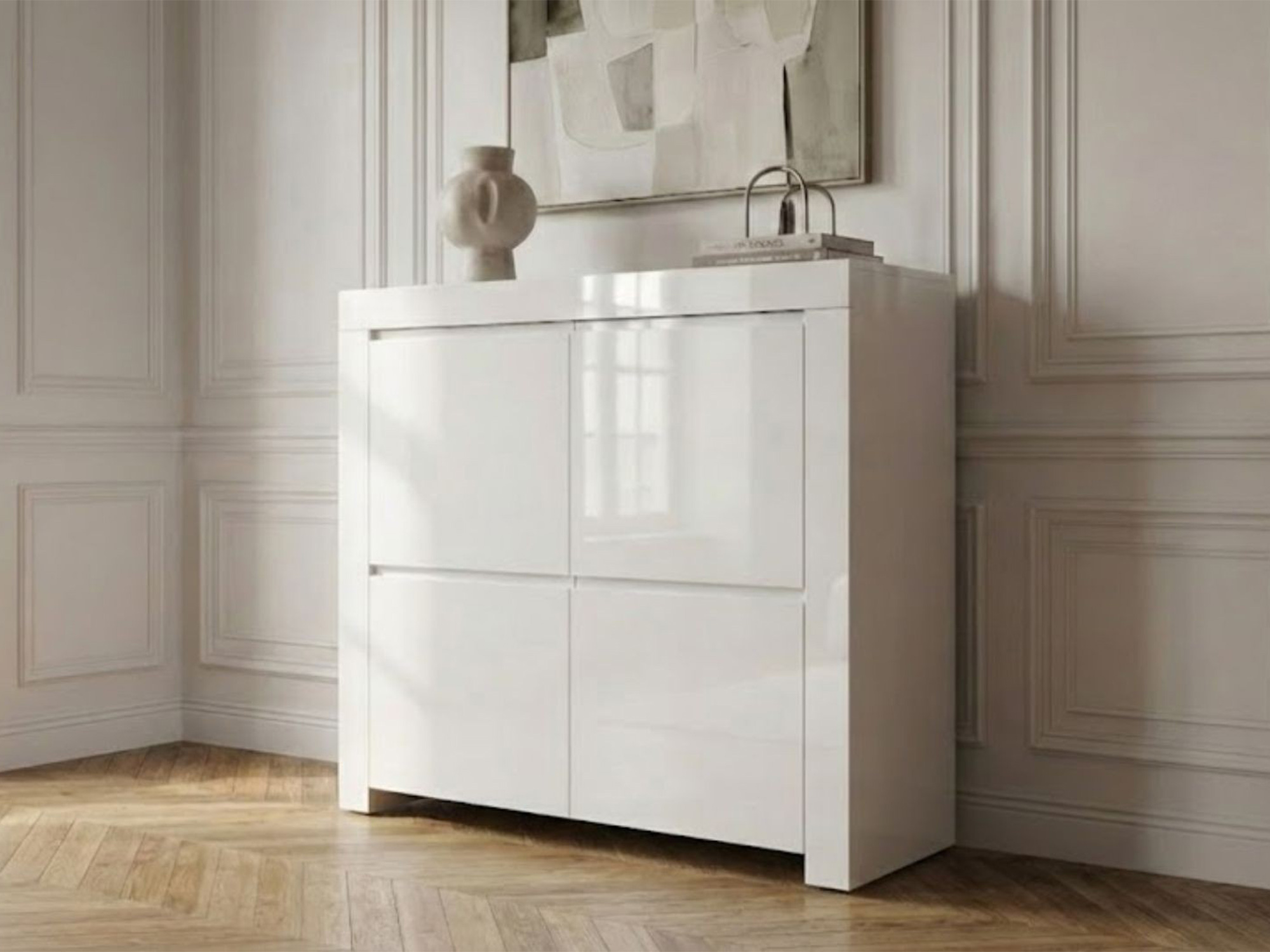 Meuble 4 portes Bianca
