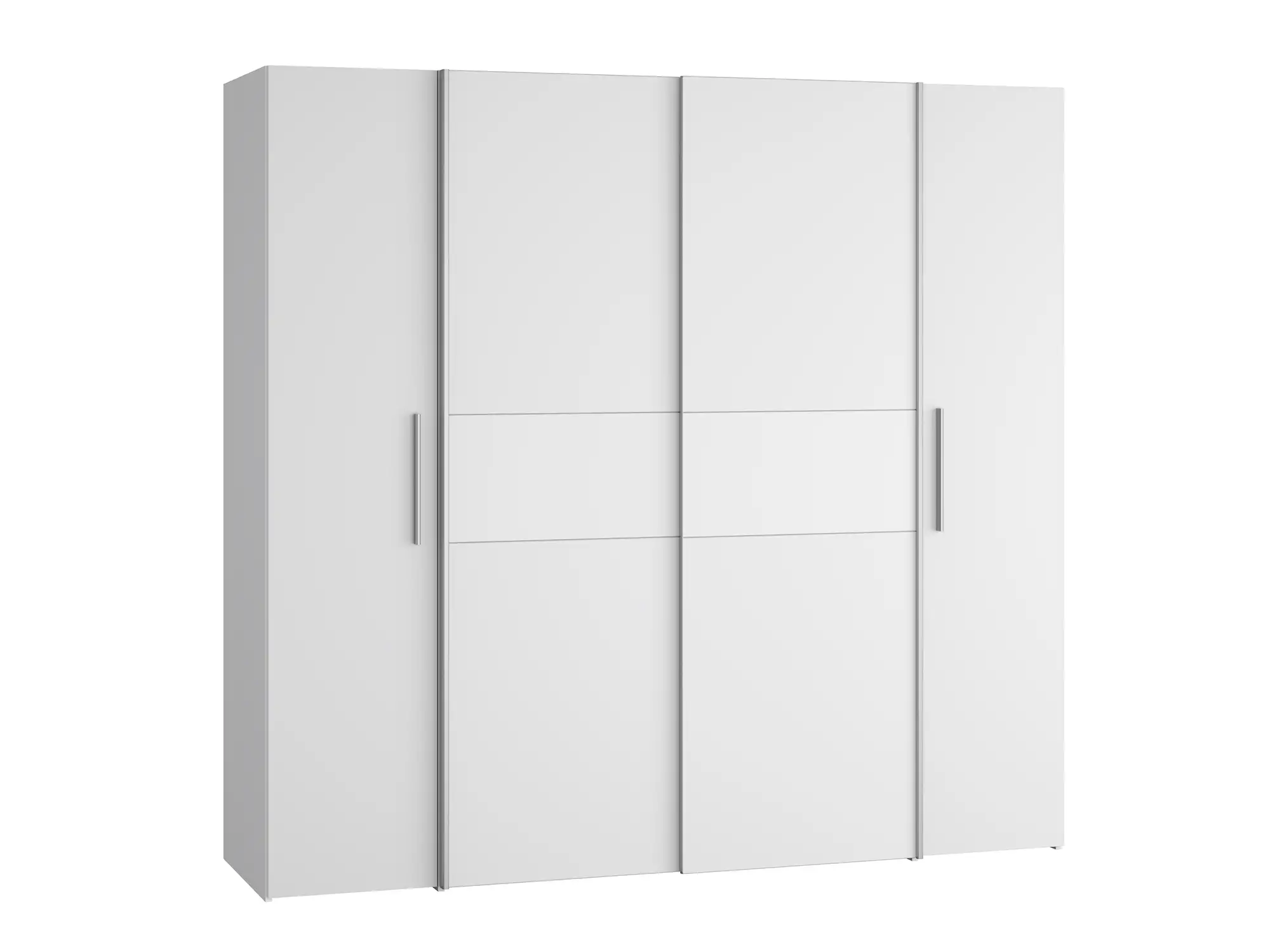 Armoire 2 portes coulissantes+2 portes battantes Kalixtus