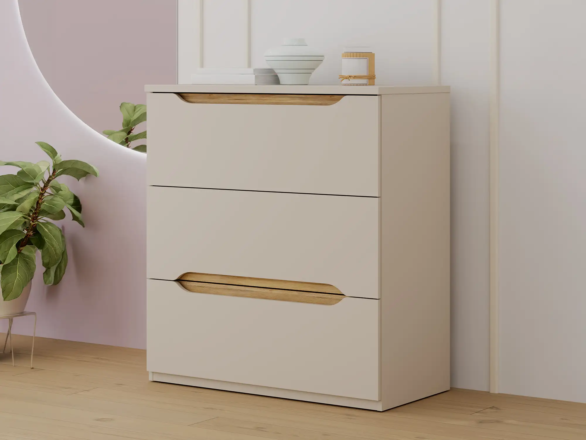 Commode 3 tiroirs Edwal