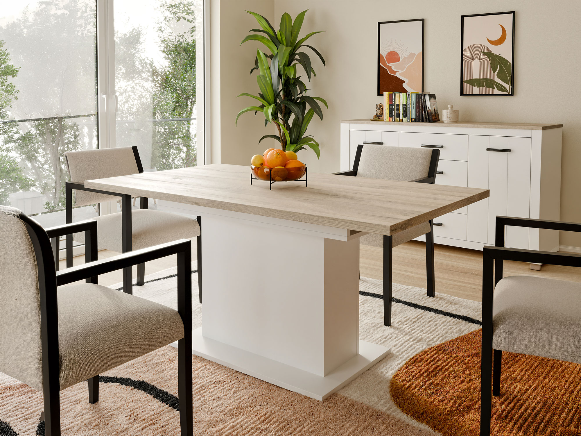 Table de repas extensible Elara