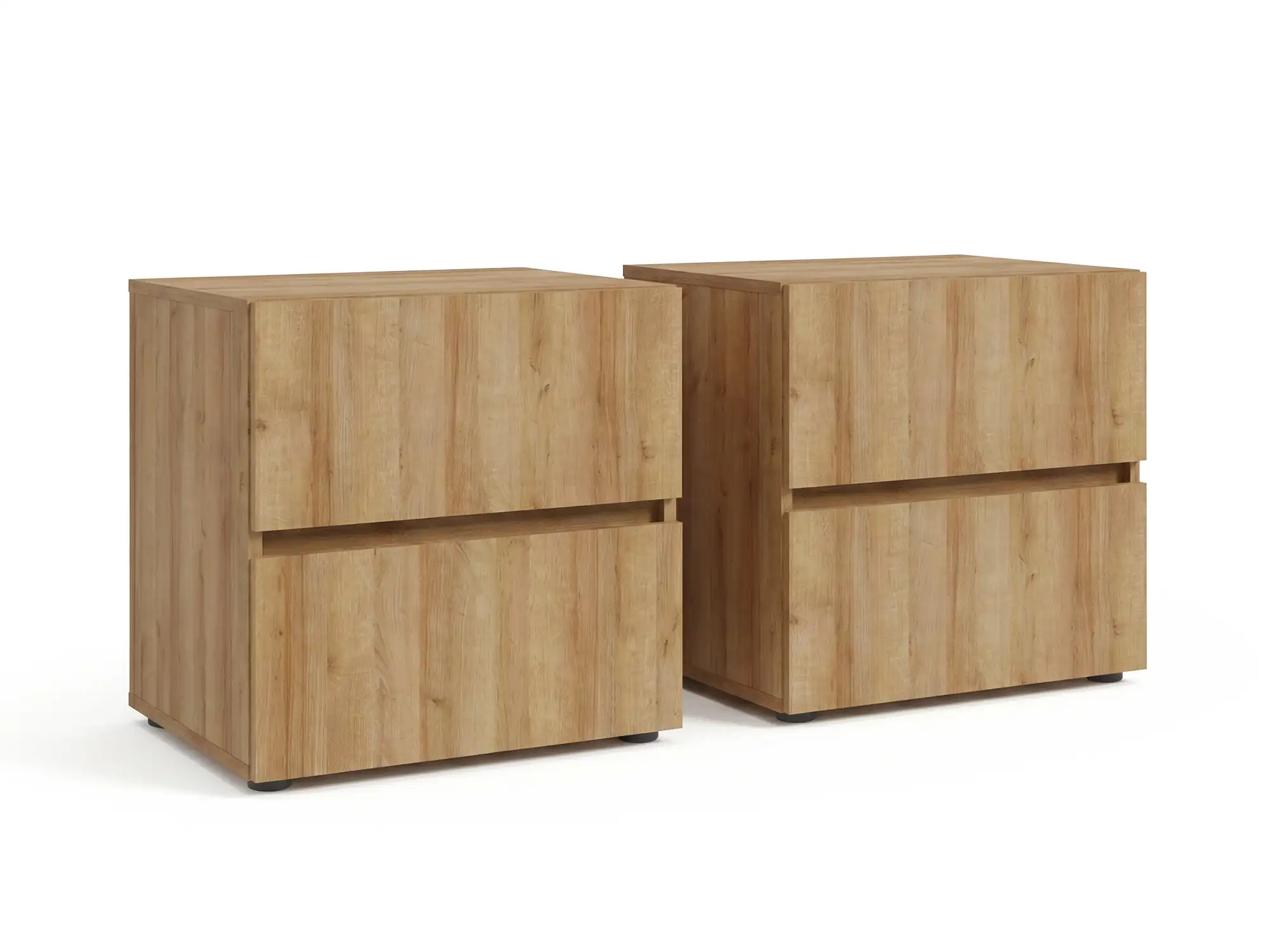 Lot de 2 chevets 2 tiroirs Lenybelardo