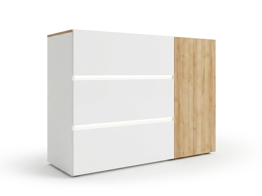 Commode 1 porte 3 tiroirs Lenybelardo