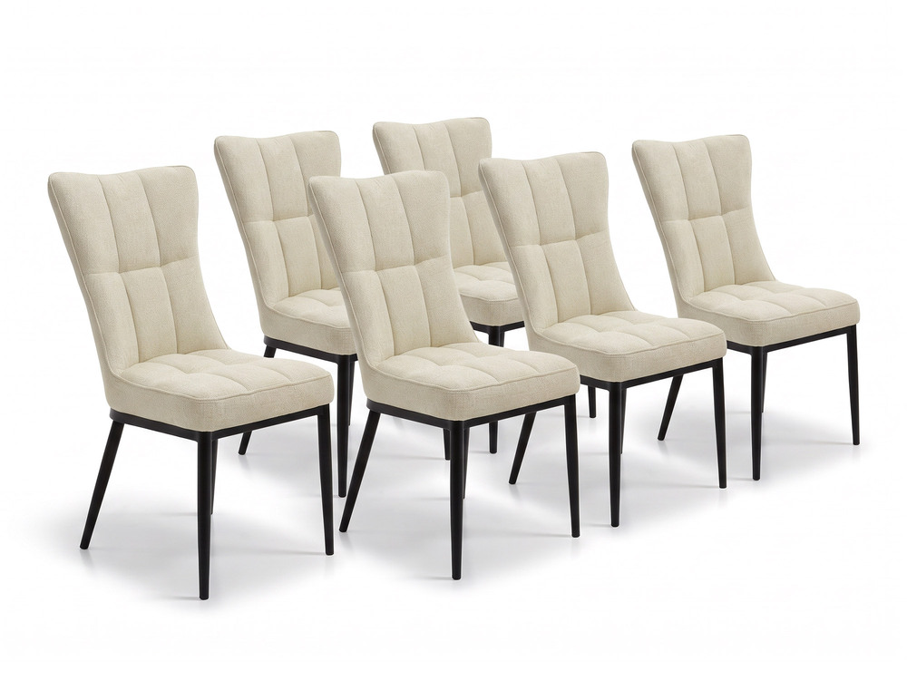 Lot de 6 chaises dont 1 offerte Cream