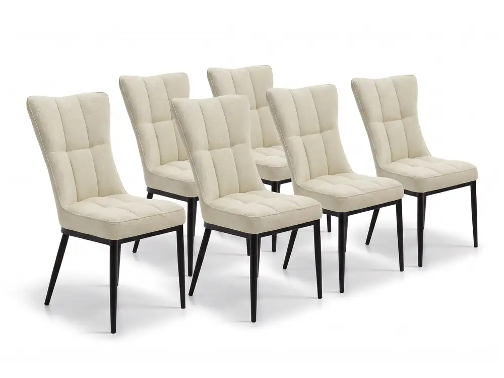 Lot de 6 chaises dont 1 offerte Cream
