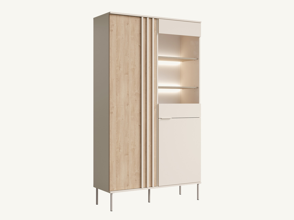 Vitrine 2 portes avec �clairage Rimini salle � manger