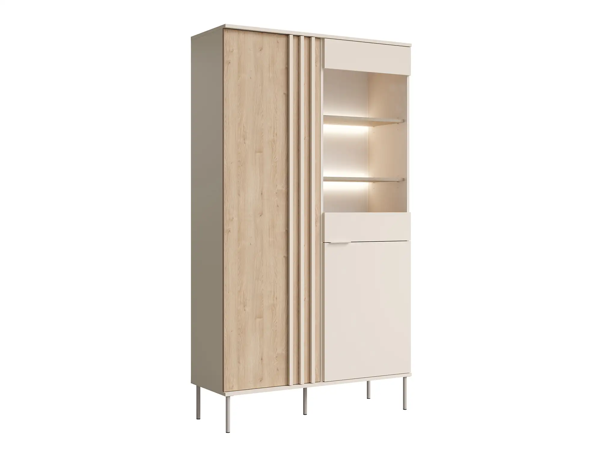 Vitrine 2 portes avec �clairage Rimini salle � manger