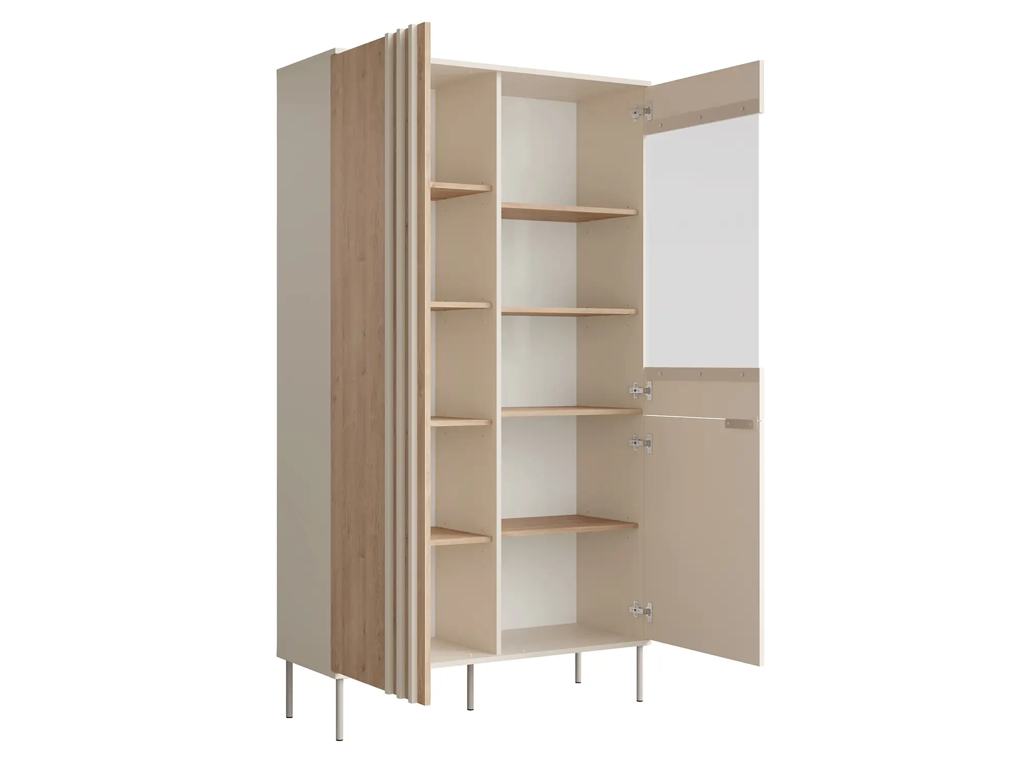 Vitrine 2 portes avec �clairage Rimini salle � manger