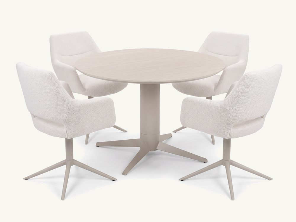 Ensemble table + 4 chaises Theodoric